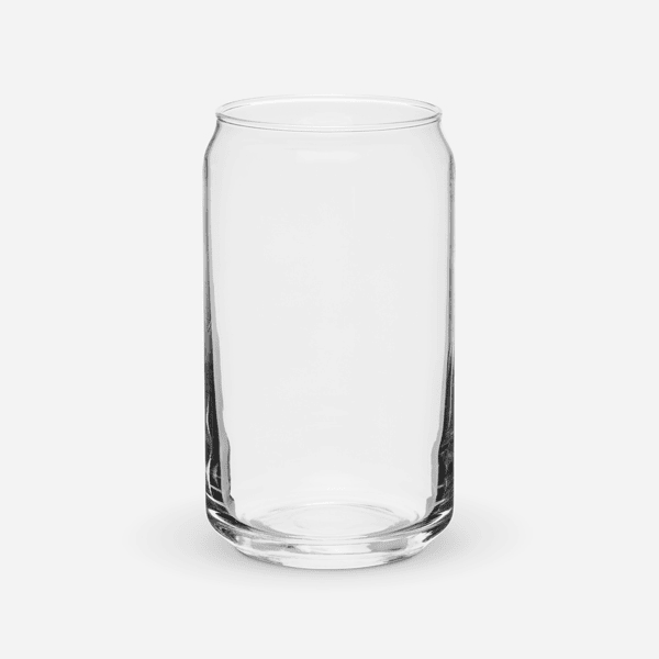 Op maat gemaakt glas in de vorm van een blikje
